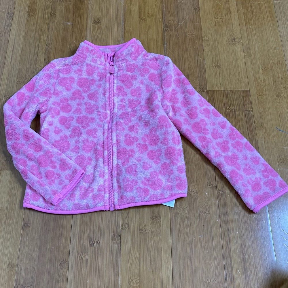Disney Minnie Mouse Zip Fleece Jacket pink 4
